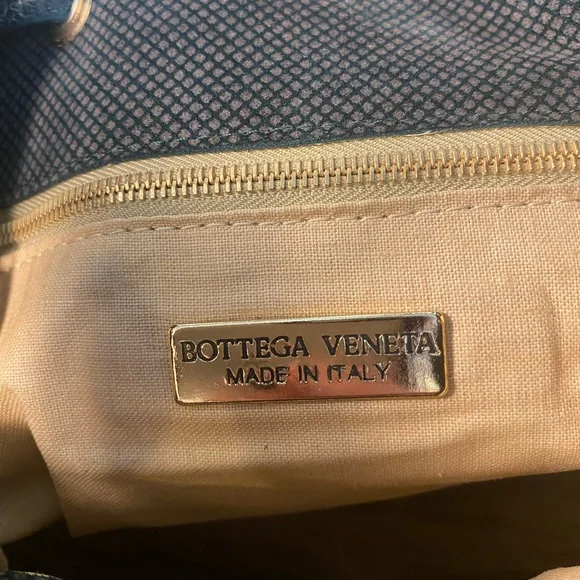 Rare Bottega Veneta Green Suede & Leather Drawstring Bag - Picture 11 of 14